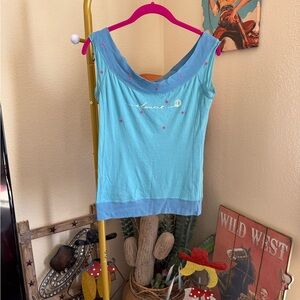 Vintage elegant skate board Y2K top size large Euc